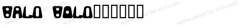 Bald Bold字体转换